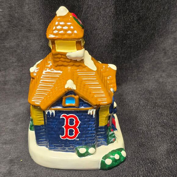 MLB Boston Red Sox Christmas Village Collection Ceramic School House - Picture 6 of 11